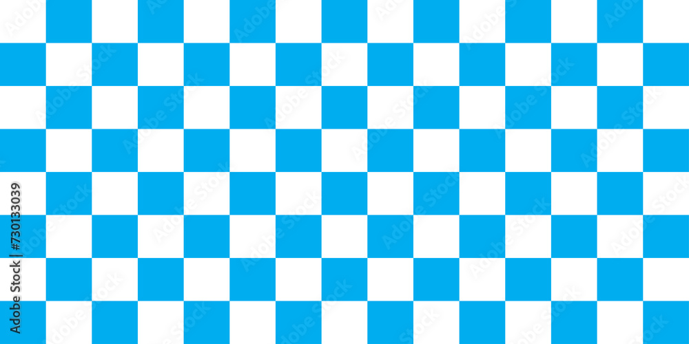 Poster crisp blue and white checkerboard background, a classic checkerboard pattern with alternating blue a