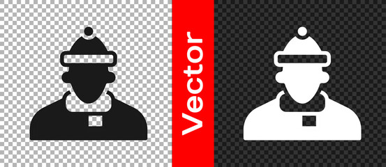 Black Autumn clothes icon isolated on transparent background. Vector