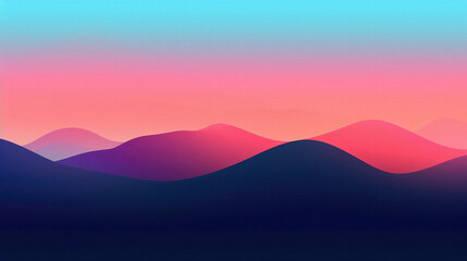 Abstract background of color gradient and wavy line.