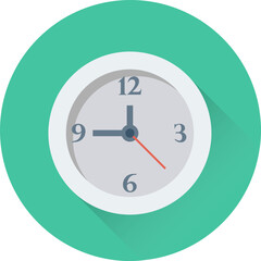 Clock Vector Icon 