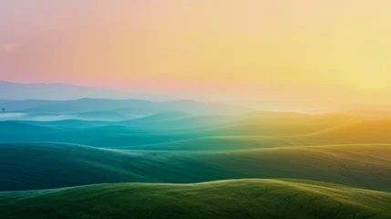 Foto op Plexiglas landscape, nature, sunset, forest, morning, sky © Toey Meaong