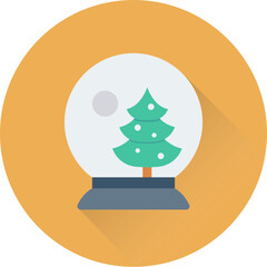 Fototapeta premium Snow Globe Vector Icon