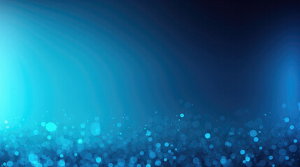 Abstract blue background with bokeh lights and water drops.