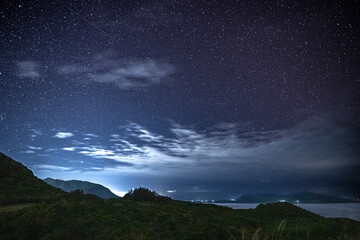 石垣島川平の夜空と雲の流れ