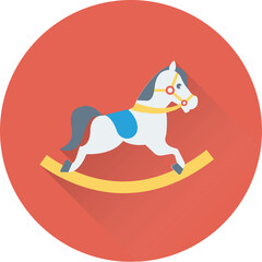 Rocking Horse Vector Icon
