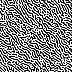 Psychedelic Frantic Radial Pattern Vector Violet Purple Abstract Background. Turing Diffusion Effect Trippy Hypnotic Abstraction Panoramic Wallpaper. Rave Style Bizarre texture. vector illustration