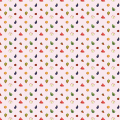 cute fruit seamless pattern