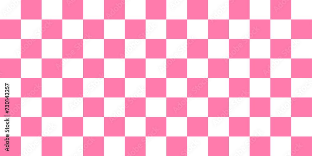 Poster soft pink checkerboard texture, a seamless pattern of alternating soft pink and white squares formin