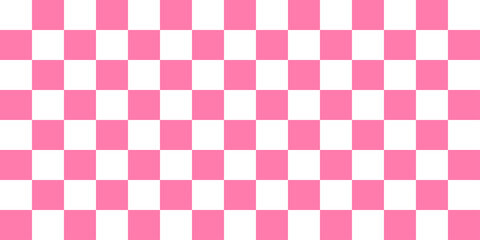 Soft Pink Checkerboard Texture, A seamless pattern of alternating soft pink and white squares forming a classic checkerboard design