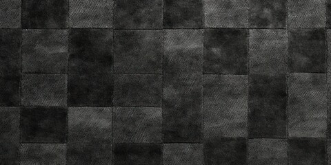 Charcoal square checkered carpet texture