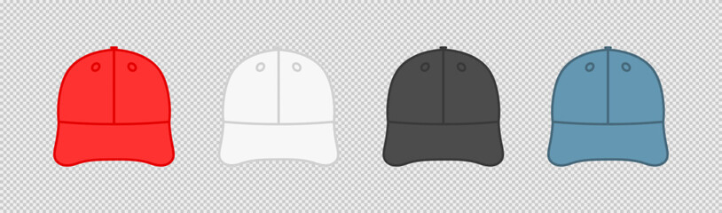 Cap icon. Baseball hat. Vector illustration.