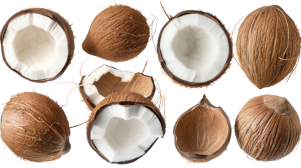 set of isolated coconuts
