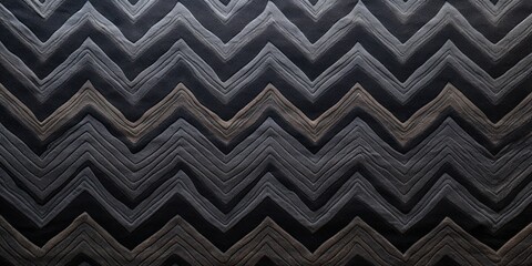 Charcoal zig-zag wave pattern carpet texture background