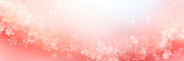 lightcoral soft pastel gradient modern background with a thin barely noticeable floral ornament