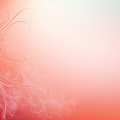 Fototapeta na wymiar lightsalmon soft pastel gradient modern background with a thin barely noticeable floral ornament 