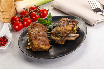 Roasted Lamb ribs with spices