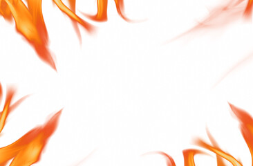 Fire flame, transparent
