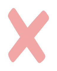 cute bunny alphabet letter x