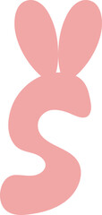 s bunny letter alphabet