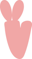 v bunny letter alphabet