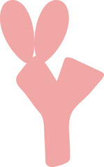 y bunny letter alphabet