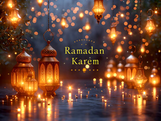 Fototapeta na wymiar ramadan kareem background vector graphics illustration 