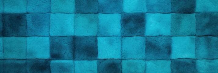 Cyan square checkered carpet texture