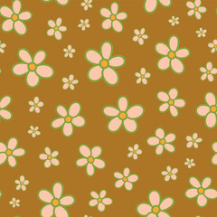 Fototapeta premium Vector seamless repeat pattern print background