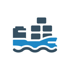 ship icon vector illustration