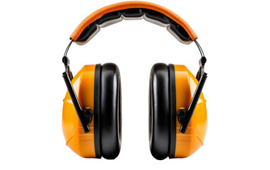 Noise-cancelling ear muffs for peaceful and focused listening on white background.
