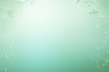 Fototapeta na wymiar mediumseagreen soft pastel gradient modern background with a thin barely noticeable floral
