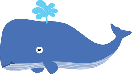 cute whale cartoon