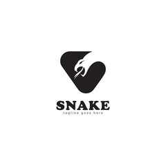 snake logo icon vector template.