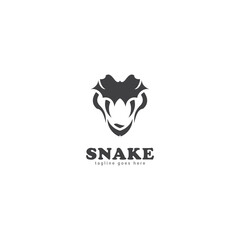 snake logo icon vector template.
