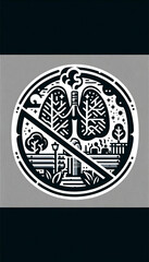 Generative AI No Smoking Illustration