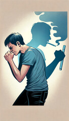 Generative AI Illustrations about smoking