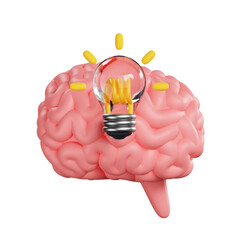 Brain Idea 3D Icon