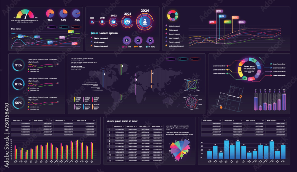 Poster the picture shows a modern interface for a website or mobile application. design elements include bu