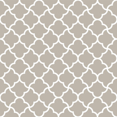 Beige seamless pattern with Moroccan tiles