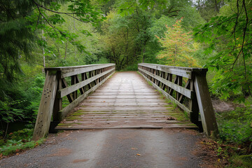 Obraz premium Old railway bridge transformed into a vibrant community garden space, adorned with a variety of flowers and local plants, creating a lush green oasis within the urban landscape.