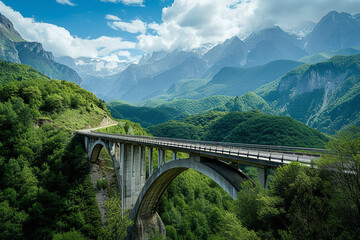 bridge in the mountains