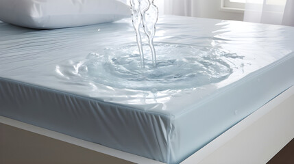 waterproof mattress protector  - obrazy, fototapety, plakaty