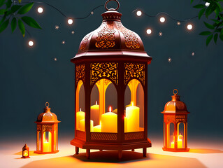 Fototapeta premium ramadan kareem background vector graphics illustration 