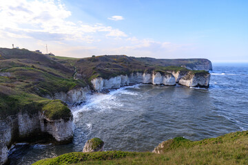 Majestic Views of Flamborough Head&rsquo;s Chalk Cliffs and Danes Dyke