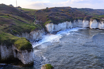 Majestic Views of Flamborough Head’s Chalk Cliffs and Danes Dyke