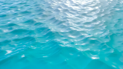 Obraz premium Blue wave background wallpaper, water ripples, natural drops, water splashes, beautiful realistic background of sea or ocean, nature concept.