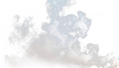 white smoke isolated on transparent background