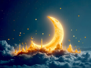 Obraz na płótnie Canvas ramadan kareem background vector graphics illustration 