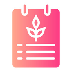 Obraz premium notebook gradient icon