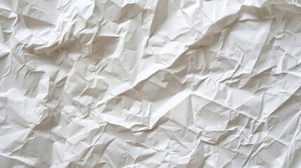 Obraz premium Crumpled White Paper Texture, Map.
